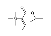 tert-butyl 2-trimethylsilylbut-2-enoate Structure