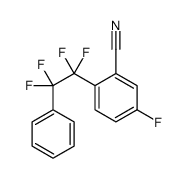 5-fluoro-2-(1,1,2,2-tetrafluoro-2-phenylethyl)benzonitrile结构式