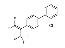 1-chloro-2-[4-(1,1,3,3,3-pentafluoroprop-1-en-2-yl)phenyl]benzene结构式