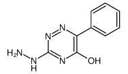 3-hydrazinyl-6-phenyl-2H-1,2,4-triazin-5-one Structure
