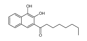 1-(3,4-dihydroxynaphthalen-2-yl)octan-1-one Structure