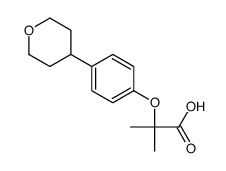2-methyl-2-[4-(oxan-4-yl)phenoxy]propanoic acid Structure