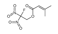 (2-fluoro-2,2-dinitroethyl) 3-methylbut-2-enoate结构式