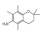 2,2,5,7,8-pentamethyl-3,4-dihydrochromen-6-amine结构式