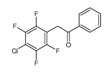 2-(4-chloro-2,3,5,6-tetrafluorophenyl)-1-phenylethanone结构式