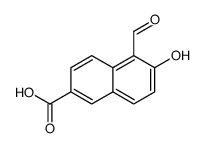 5-formyl-6-hydroxynaphthalene-2-carboxylic acid Structure
