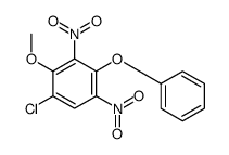 1-chloro-2-methoxy-3,5-dinitro-4-phenoxybenzene Structure