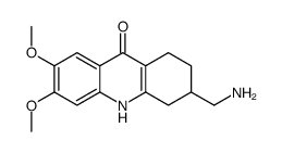 3-(aminomethyl)-6,7-dimethoxy-2,3,4,10-tetrahydro-1H-acridin-9-one Structure