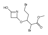 methyl 2,5-dibromo-3-(4-oxoazetidin-2-yl)oxypentanoate Structure