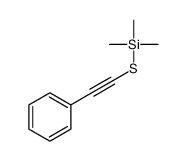 trimethyl(2-phenylethynylsulfanyl)silane结构式