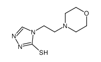4-(2-morpholin-4-ylethyl)-1H-1,2,4-triazole-5-thione结构式