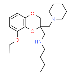 N-Butyl-8-ethoxy-2-(1-piperidinylmethyl)-1,4-benzodioxane-2-methanamine结构式