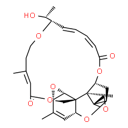 (2'E,7R,7'S,8S)-2',3'-Didehydro-7'-deoxo-2'-deoxy-7,8-epoxy-7'-[(R)-1-hydroxyethyl]verrucarin A结构式