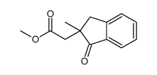 methyl 2-(2-methyl-3-oxo-1H-inden-2-yl)acetate结构式