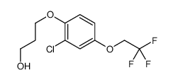 3-[2-chloro-4-(2,2,2-trifluoroethoxy)phenoxy]propan-1-ol Structure