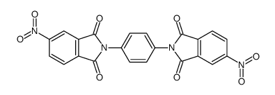 5-nitro-2-[4-(5-nitro-1,3-dioxoisoindol-2-yl)phenyl]isoindole-1,3-dione结构式