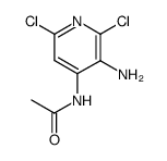 3-amino-4-acetamido-2,6-dichloropyridine结构式