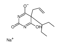 5-Allyl-5-(1-ethylpropyl)-2-sodiooxy-4,6(1H,5H)-pyrimidinedione结构式