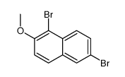 1,6-Dibromo-2-methoxynaphthalene Structure