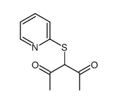 3-(2-吡啶硫代)戊烷-2,4-二酮结构式