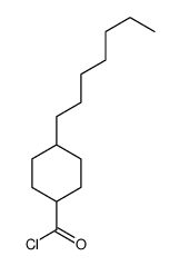 4-heptylcyclohexane-1-carbonyl chloride Structure