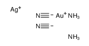 diamminesilver(1+) bis(cyano-C)aurate(1-) Structure