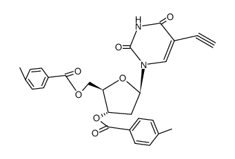 5-Ethynyl-3',5'-di-O-p-toluyl-2'-deoxyuridine结构式