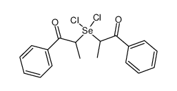 dichloro-bis-(1-methyl-2-oxo-2-phenyl-ethyl)-λ4-selane结构式