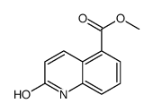 5-Quinolinecarboxylic acid, 1,2-dihydro-2-oxo-, Methyl ester Structure