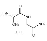 H-ALA-GLY-NH2 · HCL结构式
