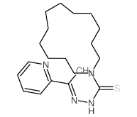 Azacyclotridecane-1-carbothioicacid, 2-[1-(2-pyridinyl)ethylidene]hydrazide结构式