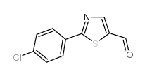 2-(4-氯苯基)噻唑-5-甲醛结构式