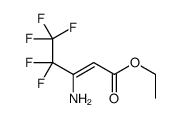 3-氨基-4,4,5,5,5-五氟-2-戊酸乙酯结构式