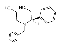 (R)-2-(benzyl(2-hydroxyethyl)amino)-2-phenylethan-1-ol结构式