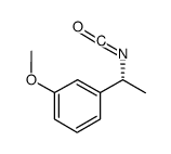Benzene, 1-[(1R)-1-isocyanatoethyl]-3-methoxy- (9CI) structure