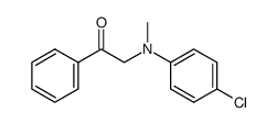 2-((4-chlorophenyl)(methyl)amino)-1-phenylethanone Structure