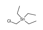 (Chlormethyl)triaethylstannan Structure