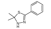 2,2-dimethyl-5-phenyl-3H-1,3,4-thiadiazole结构式