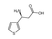 (S)-3-氨基-3-(噻吩-3-基)丙酸结构式