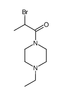 2-bromo-1-(4-ethylpiperazin-1-yl)propan-1-one结构式