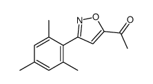 1-[3-(2,4,6-trimethylphenyl)-1,2-oxazol-5-yl]ethanone Structure