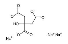 trisodium 2-hydroxypropane-1,2,3-tricarboxylate Structure