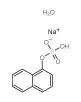 1-萘磷酸单钠盐,一水结构式