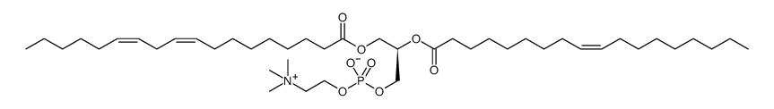 3,5,9-Trioxa-4-phosphaheptacosa-18,21-dien-1-aminium, 4-hydroxy-N,N,N-trimethyl-10-oxo-7-[[(9Z)-1-oxo-9-octadecen-1-yl]oxy]-, inner salt, 4-oxide, (7R,18Z,21Z) Structure