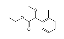 ethyl α-methylthio-(o-methylphenyl)acetate结构式