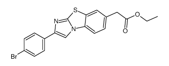 ethyl 2-(2-(4-bromophenyl)benzo[d]imidazo[2,1-b]thiazol-7-yl)acetate Structure