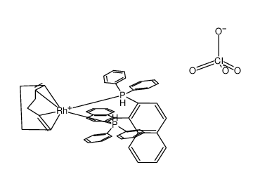 phenylphosphinobinaphthyl cyclooctadiene ruthenium perchl.结构式