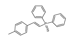 (E)-(4-methylstyryl)diphenylphosphine sulfide Structure