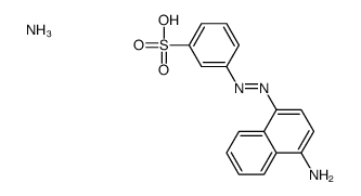 ammonium m-[(4-amino-1-naphthyl)azo]benzenesulphonate Structure