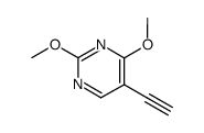 2,4-dimethoxy pyrimidin-5-ylacetylene Structure